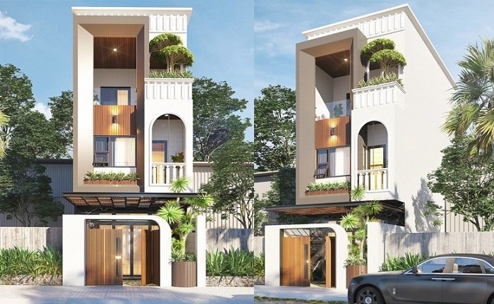 thiet-ke-nha-3-tang-hien-dai Thiết kế nhà 3 tầng KT 5X13m đẹp sang trọng hiện đại  thiết kế nhà đẹp Nghệ An