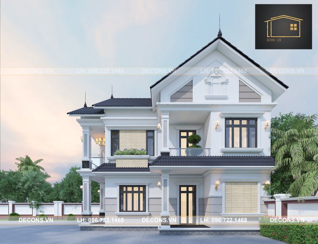 3-6 Dự án biệt thự 2 tầng A.Việt – Bắc Ninh  thiết kế nhà đẹp Nghệ An