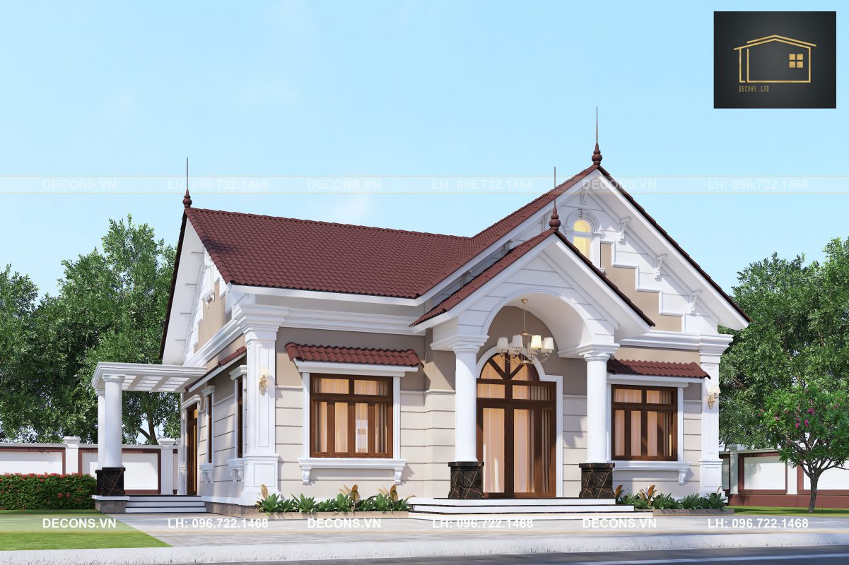4-4 Dự án biệt thự mái thái Chị Dung -Thái Bình  thiết kế nhà đẹp Nghệ An