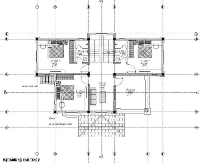 ban-ve-cong-nang-lau-hai Thiết kế biệt thự 3 tầng mái thái 15x10m tại Thủ Đức  thiết kế nhà đẹp Nghệ An