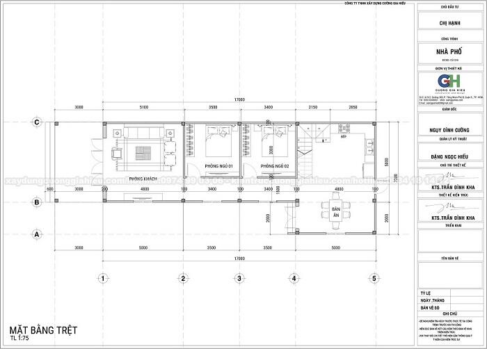 ban-ve-cong-nang-tang-tret-2 Thiết kế nhà cấp 4 có gác lửng 120m2 chị Hạnh  thiết kế nhà đẹp Nghệ An
