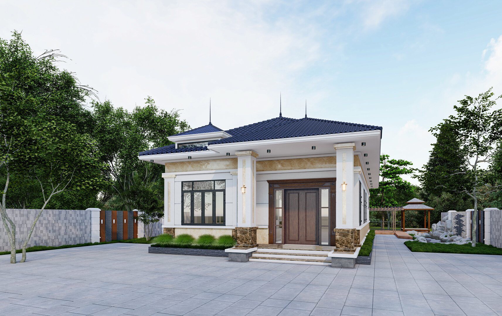 biet-thu-vuon-bac-son Thiết kế nhà vườn diện tích 150m2 bác Sơn Hà tĩnh  thiết kế nhà đẹp Nghệ An