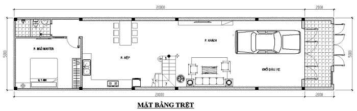 mat-bang-tang-1-6 Thiết kế nhà 2 tầng 4 phòng ngủ 5×20m tại Đồng Tháp  thiết kế nhà đẹp Nghệ An