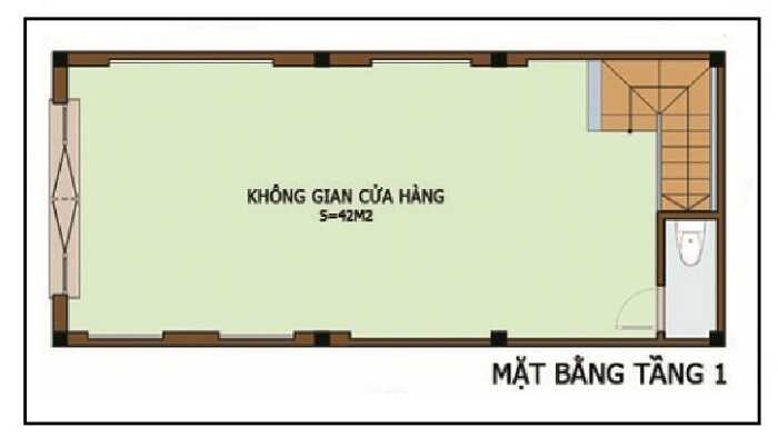 mat-bang-tang-1-8 Thiết kế nhà phố 3 tầng 6x10m tại Bình Dương  thiết kế nhà đẹp Nghệ An