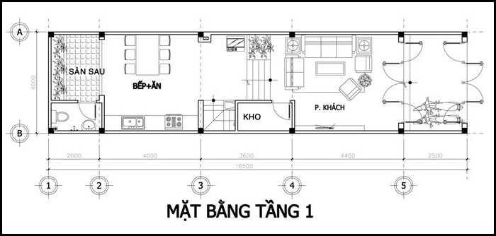 mat-bang-tang-1-9 Thiết kế nhà phố 4 tầng 4x15m hiện đại  thiết kế nhà đẹp Nghệ An