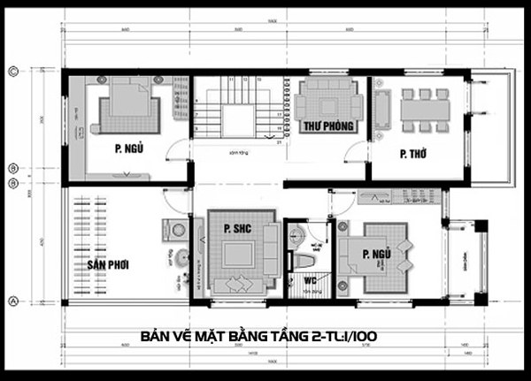mat-bang-tang-2 Thiết kế biệt thự mini KT 8×12m  thiết kế nhà đẹp Nghệ An