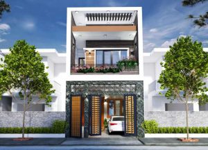 thiet-ke-nha-1-tret-1-lau-5x20m-300x216 Thiết kế nhà 1 trệt 1 lầu 5x20m mái bằng  thiết kế nhà đẹp Nghệ An