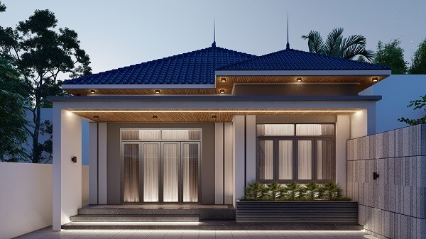 5 Nhà 1 tầng hiện đại tại Hà Tĩnh - Thiết kế thi công xây dựng nhà Anh Thiện, Thị xã Hồng Lĩnh, Hà Tĩnh  thiết kế nhà đẹp Nghệ An