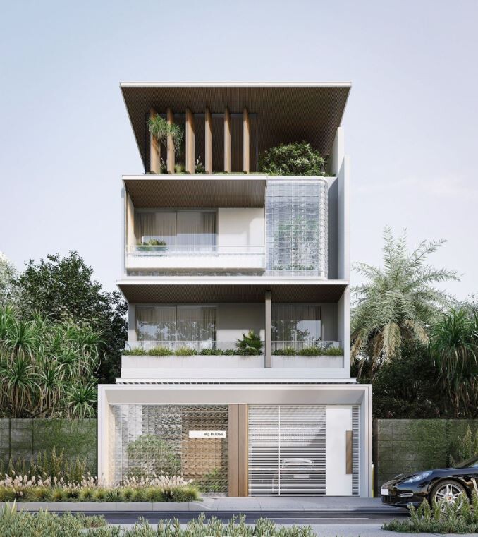 npmb2 Nhà phố mái bằng tại Nghệ An - Thiết kế hiện đại cho không gian sống lý tưởng  thiết kế nhà đẹp Nghệ An